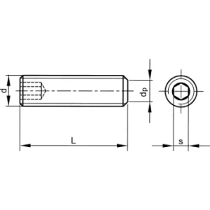 M10X10 Skt Set Screw Flat Point (GR-45H) (14.9)