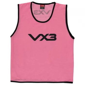 VX-3 Hi Viz Mesh Training Bibs Junior - Flrscnt Pink