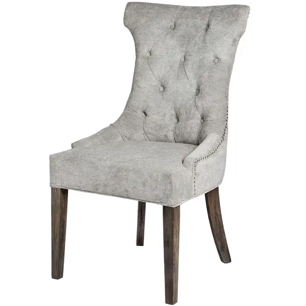 Hill Silver High Wing Ring Backed Dining Chair HI-18333