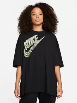 Nike Nsw Short Sleeve T-Shirt, Black, Size L, Women