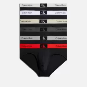 Calvin Klein 7-Pack Hip Briefs - M