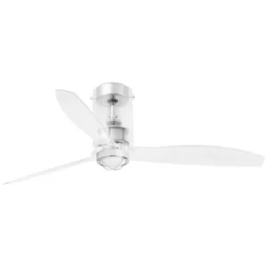 Faro MINI TUBE LED Transparent Ceiling Fan with DC Motor, 3000K