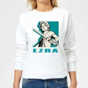 Star Wars Rebels Ezra Womens Sweatshirt - White - 5XL