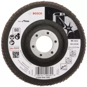 Bosch Accessories 2608608268 X581 Flap disc Diameter 115mm Bore diameter 22.33mm Stainless steel