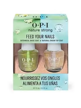 Opi Nature Strong Natural Vegan Nail Polish, Base & Top Duo Pack