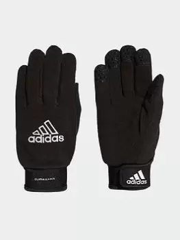 adidas Fieldplayer Goalkeeper Gloves, Black/White, Size 10, Men