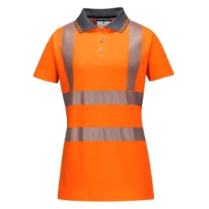 Portwest Ladies Class 2 Hi Vis Polo Shirt Orange XL