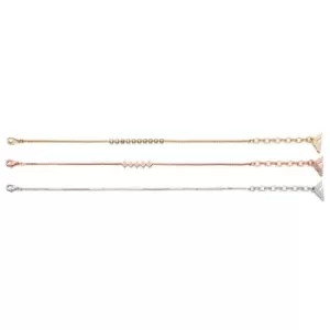 Ladies Fiorelli Multi colour gold Set of 3 Dainty Bracelets