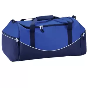 Quadra Teamwear Holdall Duffle Bag (55 Litres) (One Size) (Bright Royal/French Navy/White)