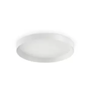 Ideal Lux Decorative Round Simple Flush White, 23000K