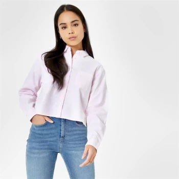 Jack Wills Glydebourne Cropped Shirt - Pink