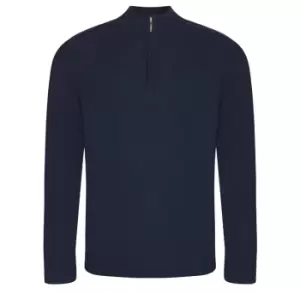 Ecologie Mens Wakhan Zip Neck Sweater (L) (Navy)