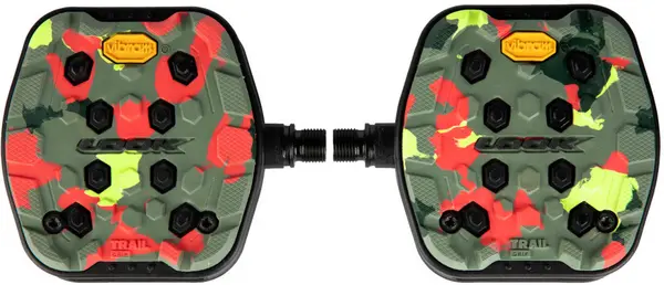 Look Trail Grip Flat Mountain Bike Pedals Camo