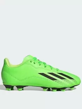 adidas Junior X Speedform.4 Firm Ground Football Boots - Green, Size 3