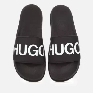 Hugo Boss Match Slides Black/White Size 9 Men