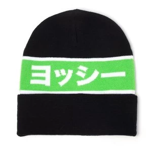 Nintendo - Yoshi Japanese Outline Unisex One Size Beanie - Black/Green