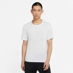 Nike Dri-FIT Rise 365 Short-Sleeve Running Top Mens - White