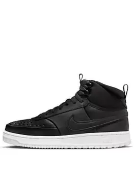 Nike Court Vision Mid - Black/White, Size 7, Men