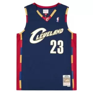 Mitchell And Ness Nba Cleveland Cavaliers 2008-09 Lebron James Swingman Jersey 2.0, Navy, Male, Basketball Jerseys, SMJYGS18156-CCANAVY0