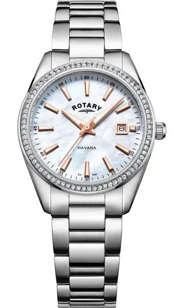 Rotary Watch Havana Quartz Ladies D - White RTY-774