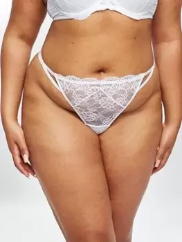 Ann Summers Knickers Sexy Lace Planet String, White, Size 24, Women