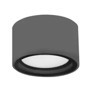 Davenport Surface Mounted Downlight Dark Grey Aluminium Glass Gx53 7W 423Lm 3000K IP54 - Merano