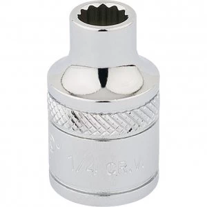 Draper 3/8" Drive Polished Finish Hi Torq Bi Hexagon Socket Imperial 1/4" 1/4"