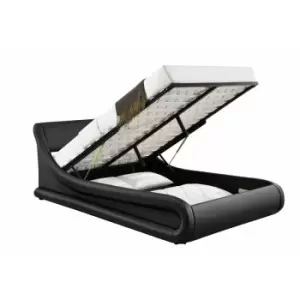 Galaxy Black King Ottoman Bed