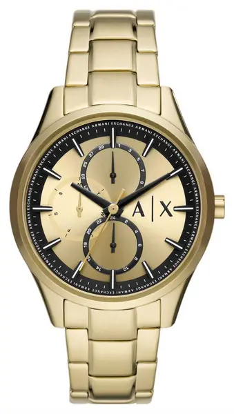 Armani Exchange AX1866 Mens Gold Dial Gold Stainless Watch