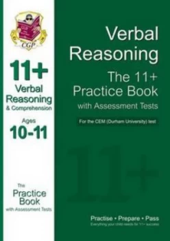 11+ Verbal Reasoning Practice Book with Assessment Tests ages 10-11 for the Cem Test Hardback