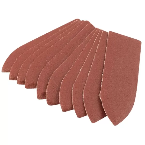 Draper Ten 240 Grit Hook and Loop Finger Sander Sheets (67 x 67 x 22mm)