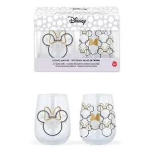 Disney Crystal Glasses 2-Packs Case Minnie Mouse (6)