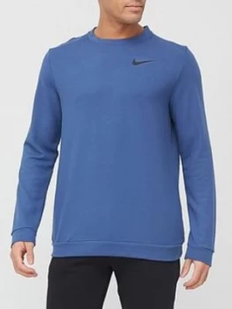 Nike Training Dry Crew Sweat - Navy Size M Men