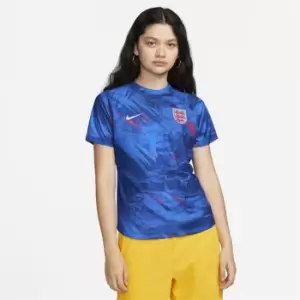 Nike England Pre Match T-Shirt Womens - Blue