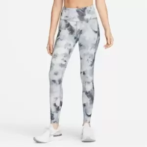 Nike Air Dri-FIT Womens Mid-Rise 7/8 Printed Running Leggings - Grey