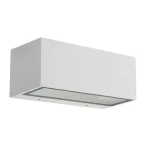 Leds-C4 Nemesis Aluminium - 1 Light Outdoor Wall Light White IP54, E27