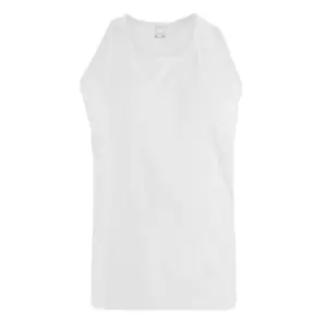 Duke Mens Fabio-1 Kingsize Muscle Vest (8XL) (White)