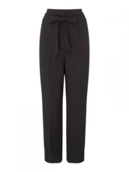 DKNY Draped tie waist pant Black