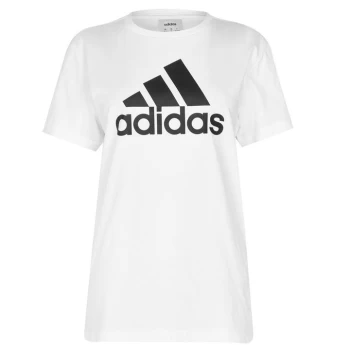 adidas BOS QT T Shirt Ladies - White