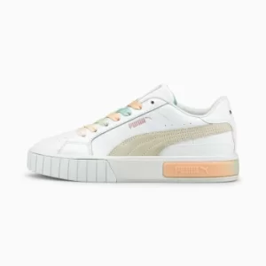 PUMA Cali Star Gl Womens Trainers, White/Ivory Glow/Eggshell Blue, size 4.5, Shoes