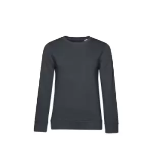 B&C Womens/Ladies Organic Sweatshirt (XS) (Asphalt)