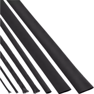 InLine Cable Sleeving + Shrink Tubing Set black