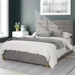 Kelly Firenze Velour Ottoman Bed Frame Silver