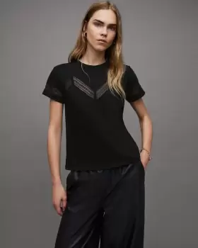 AllSaints Lina Lace T-Shirt