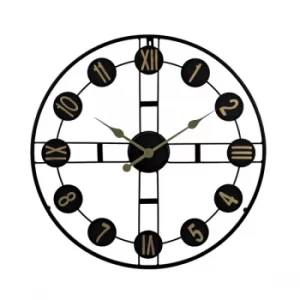 Hometime Round Wall Clock Cut Out Design 65cm