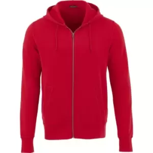 Elevate Mens Cypress Full Zip Hoodie (L) (Red)