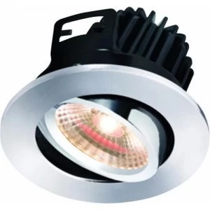 KnightsBridge FireKnight Tilt 7W IP20 LED Downlight With Chrome Bezel - Warm White