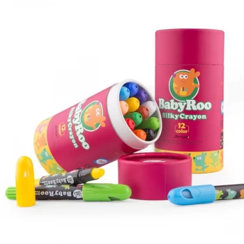 Silky Washable Crayon - Baby Roo 12 Colours