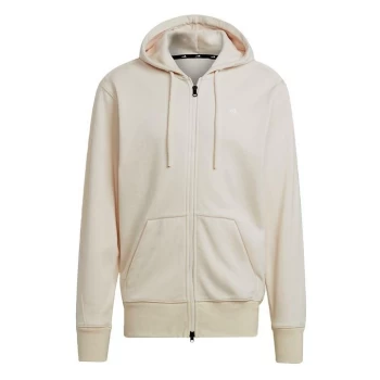 adidas Sportswear Comfy & Chill Full Zip Hoodie Me - White