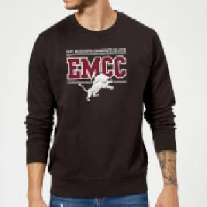 East Mississippi Community College Distressed Lion Sweatshirt - Black - XXL